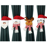 Gancho De Cortina Navideño Con Santa Y Payaso Decoración De Ventana Fijador Rápido Para Cortinas Adornos De Navidad - details 11