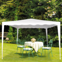 Cenador desmontable jardín 300x300x250 cm blanco Aktive - details 6