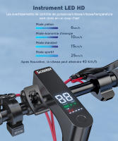 Patinete eléctrico plegable iScooter i10 - Ruedas de 10" - Adulto - 650 W, 4 velocidades, autonomía de 40-45 km, batería de 15 Ah - details 3