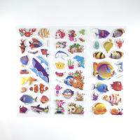 12 Hojas De Pegatinas De Mariposa Pez Delfín Para Niños Decoración De Dormitorio Niño Niña Regalo DIY Scrapbook Stickers - details 4