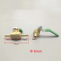 Adaptador De Conector De Tubo De Bola De Apagado Tipo Y De Latón Para Combustible Gas Agua Aceite Aire 6/8/10mm Barb De Goma - details 11