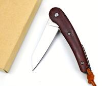 Cuchillo Plegable De Manija De Madera Portátil Para Exteriores Cuchillo Pequeño Hoja De Acero Inoxidable Fácil De Transportar - details 6