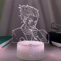 Lámpara De Noche LED USB Anime Hunter X Hunter Luz Táctil Para Niños Decoración 3D Lámpara Hisoka Iluminación Para El Dormitorio - details 11