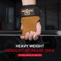 Guantes De Levantamiento De Pesas De Cuero Con Correas De Apoyo En El Tobillo Para PowerLifting Y Deadlifts Ajustables Y Padded Para Bodybuilding - details 0