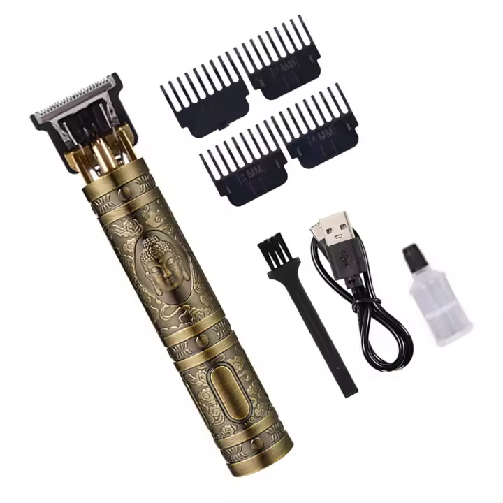 Cortadora de Cabello para hombres con Cabeza en T resistant to Agua Y 4 peines Guía, Cortadora de Cabello with Pantalla digital LCD, Cortadora de Cabello para familias y peluquerías, juego de accesorios de baño - 1