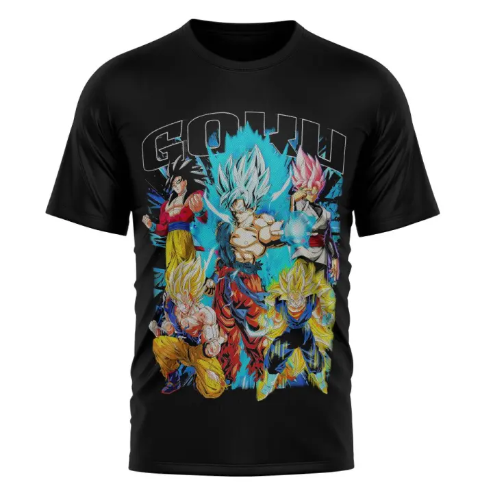 Camiseta 100% algodón estampada BLACK GOKU LA FACTORIA - 1