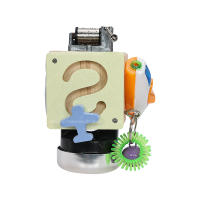 Cubo De Ocupación Para Bebés Madera Juguete Educativo Montessori Capacitación De Habilidades De Agarre Manual-Mental Caja De Música Aprendizaje Sensorial - details 2