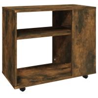 vidaXL Mesa auxiliar de madera de ingeniería 70x35x55 cm Blanco, Negro, Gris Mesa de sofá Mesa de Entrada para Salón Consola de Entrada Mueble Recibidor Mesita Mesa auxiliar Salon - details 2