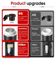 Portable Cordless Electric Espresso Machine for Car, Home, Camping 3 in 1 Capsule Powder Travel Coffee Machine - details 1