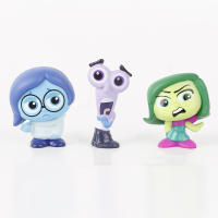 Set De 9 Figuras Mini De Anime inside out Juguetes De Película De Dibujos Animados Para Niños Joy Ansiedad Enojo Tristeza Desagrado Miedo Muñecos Modelo Regalo - details 2