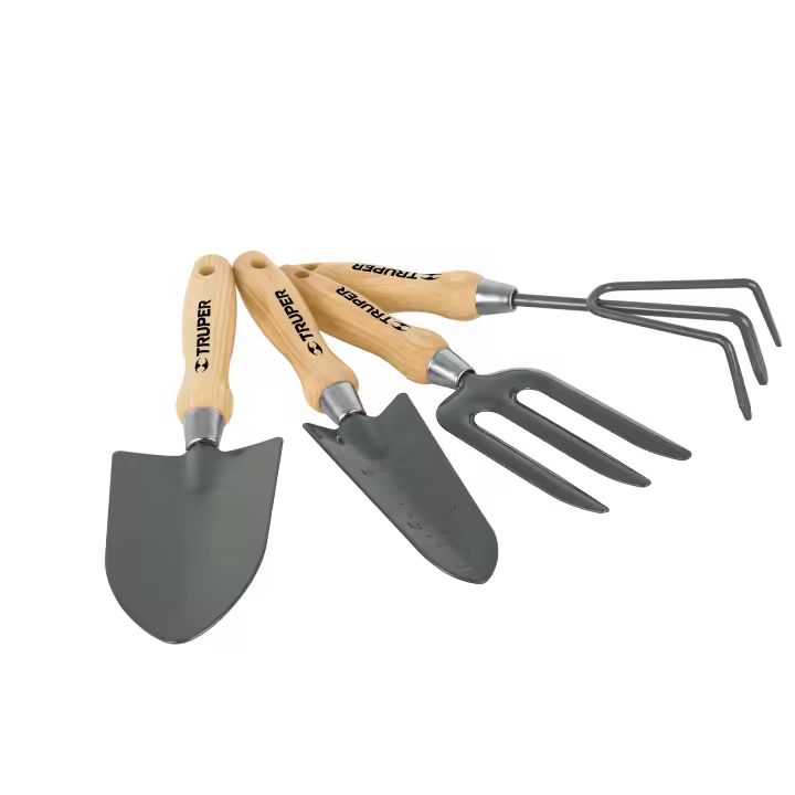 Juego de Herramientas Truper para Jardín - 4 en 1 con Mango Ergonómico de 15 Cm - 1