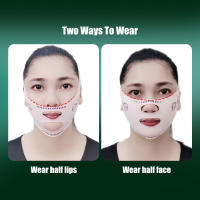 Máscara De Levantamiento Facial V Transpirable Reductor De Doble Mentón Bandaje Antiarrugas Para Forma De Rostro V-Line - details 3