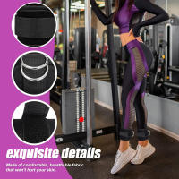Cuff De Ankle Para Máquinas De Cable Con Correa Mejorada Para Glúteos Y Pecho En Gimnasio Soporte Ajustable Con Anillo D Para Kickbacks Material De Neopreno Para Deportes - details 2