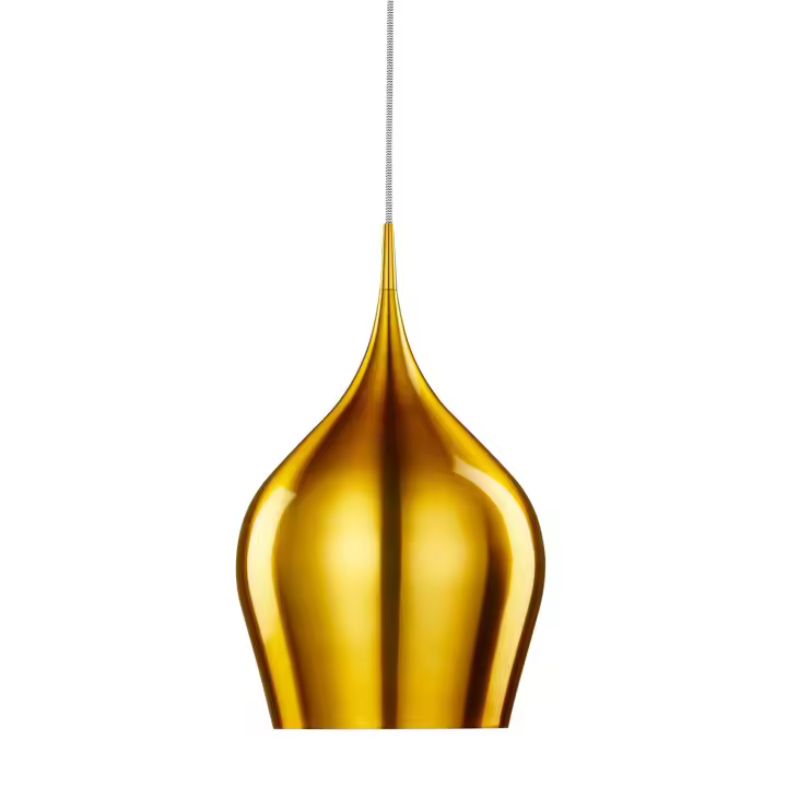 Aluminio Vibrador Contemporáneo Suspensión Oro 1 Luz E27 - 1