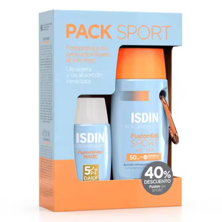 Isdin Fotop.Spf50+ Fusion Water 50 ml + Fusion Gel Sport 100 ml Pack - 1