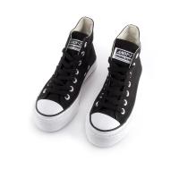 ANDY-Z  AZ1002  Negro Zapatillas de lona alta para  mujer.  plataforma suela - details 3