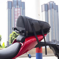 Mochila De Motocicleta Grande Resistente Al Desgaste Y Impermeable Estuche Trasero Para Motociclista Eléctrico Negro Capacidad De 7-13L - details 11