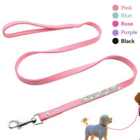 Collar De Cuero Suave Rosa Para Perros Y Gatos Ajustable Con Rhinestones Didog Adecuado Para Pequeños Y Medianos Animales XS S M Chihuahua - details 10