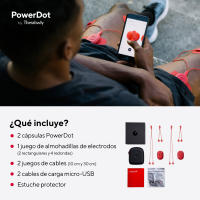 Therabody PowerDot 2.0 - Duo Estimulador Muscular Inteligente, Alivia el Dolor, Acelera la Recuperación y Mejora Fuerza y Resistencia, Portátil con App y Doble de Potencia, Ideal para Dolor, Piernas y Abdomen - details 2