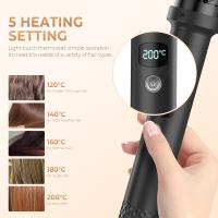 Pelo rizado pelo recto peine Pelo rizador Hierro Aire Caliente peine Bangs cabeza interior peine estilo de pelo rizado de recto Doble - details 5