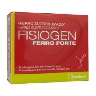 FISIOGEN FERRO FORTE 30 SOBRES Zambon | Complemento Alimenticio para Carencia de Hierro - 1