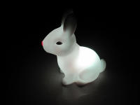 Luz Nocturna De Conejo Colorida Para Niños Regalo De Bebé Dibujo Animado Animal Lindo Lámpara De Bunny Decoración De Navidad Cumpleaños Para Niños - details 4