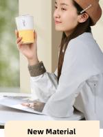 Taza De Café Portátil Doble Pared De Plástico Y Estraw Para Viajes Con Tapa Regalo Para Hombres Y Mujeres Taza De Bebida Ecológica - details 6