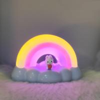 Lámpara De Noche LED Conejo Arcoíris Recargable Con 3 Modos De Iluminación Decoración De Habitación Para Bebés Luz Suave Para Dormir - details 8
