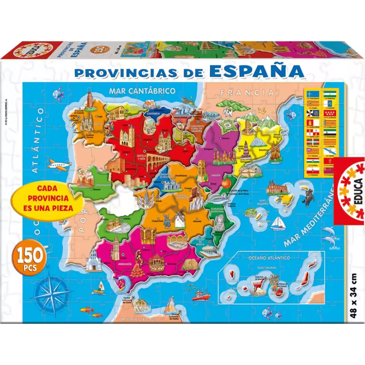 Puzzle 150 piezas Provincias de España (Educa 14870) - 1