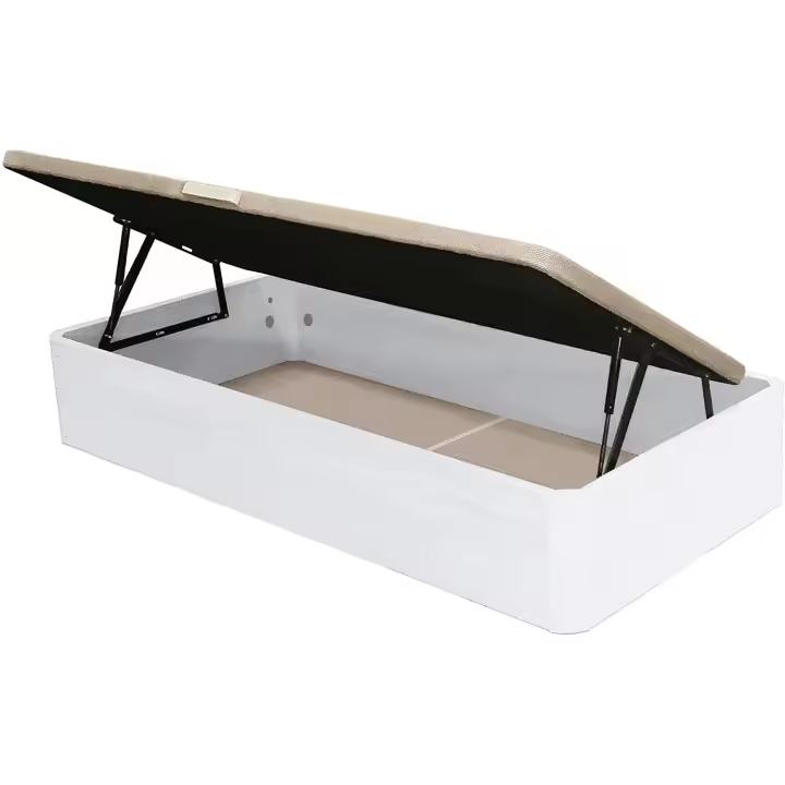 Venprodin - Canapé Abatible Con Apertura Lateral De Gran Capacidad De 90X190 Color Blanco - 1