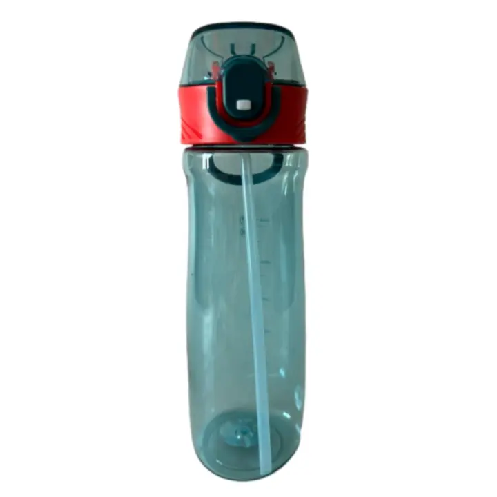 ARTEHOME  Botella Plastico Agua Deporte 500ml con pajita, color verde,Botella Agua Niños, para Deporte, Gimnasio, Running, Bicicleta etc - 1