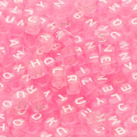 100pcs Cuentas De Letras Cuadradas 6mm Negro Y Oro Aleación De Acrílico Para Manualidades Y Creación De Joyas DIY - details 6