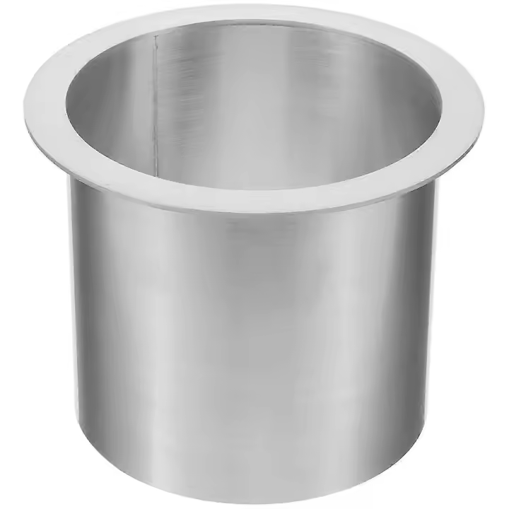 Drop-in Trash Chute Stainless Steel Round Built-in Countertop Waste Trash Chute Grommet - 1