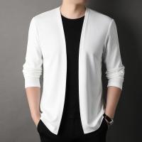 Nueva Cardigan De Larga Manga Para Hombres Color Sólido Casual Cómoda Y Moda Para Primavera Y Otoño Material Poliéster - details 14