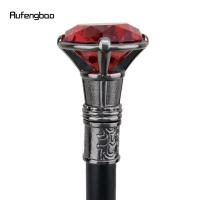 Bastón De Caminar Elegante De Plata Con Diamante Rojo 93cm Decorativo Y Fashion Para Caballeros Cosplay Con Punta De Goma - details 6