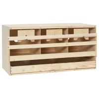 vidaXL Ponedero Gallinas Aves Cesta Extraíble Huevos Plegable Madera Dimensiones 72x33x38cm (3 compartimentos),  63x40x45cm (2 compartimentos),  63x40x65cm (2 compartimentos) y mas - details 2