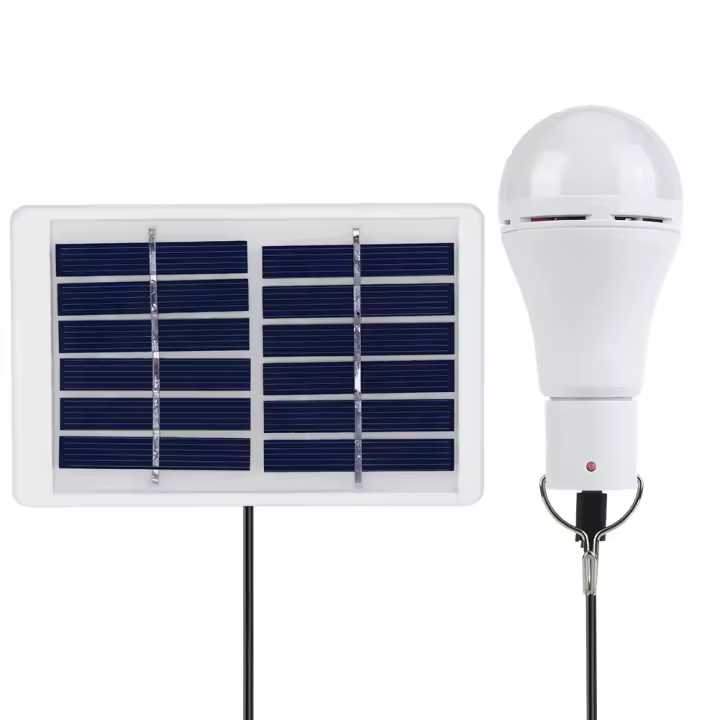 Lámpara Solar Portátil Con Bombilla LED 5 Modos 20 COB Luz Energía Ahorradora Para Camping Al Aire Libre Pesca De Noche Emergencias - 1