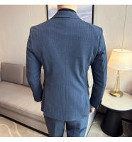 Traje De Boda Para Hombre 2025 Diseño Elegante Y Moderno De Terciopelo De Alta Calidad Doble Filo Con Chaleco Y Pantalones - details 19