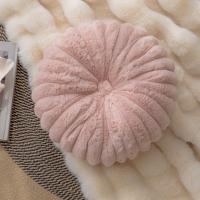 Almohada redonda de calabaza con diseño de conejo de imitación de rayas teñidas, hecha a mano, con ruedas, para sofá o cama. - details 9