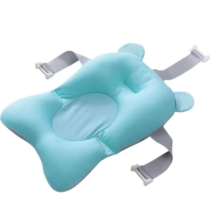 (Exclusive of Sudeste Asiático) Bañera para bebés para niños Alfombra de baño Red de baño de bolsillo para baño Grande Azul - 1