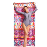 Toalla De Playa HiTurbo De Microfibra Secado Rápido Ultraligera Y Super Absorbente Con Estampado Bohemio Para Natación Y Fitness - details 11