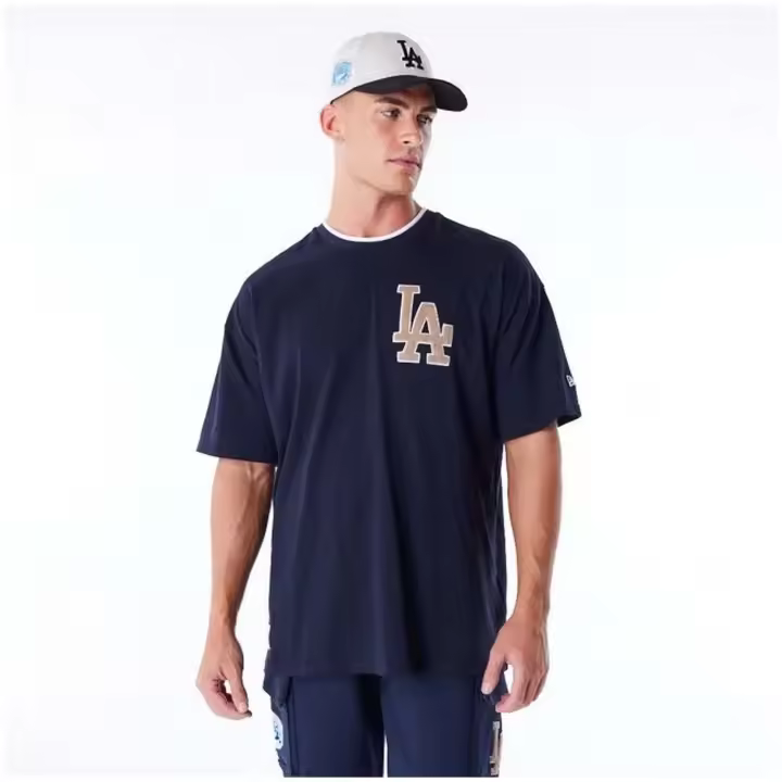 Camiseta de Manga Corta New Era Los Angeles Dodgers para hombre en color blanco - 1