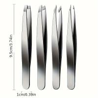 Juego De Pinzas Para Cejas Profesionales En Acero Inoxidable Herramienta De Belleza Para Cabello Facial Y Cejas Que Crece Hacia Adentro - details 7
