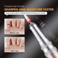 Máquina De Uñas Eléctrica 35000RPM Con Conjunto De Cuchillas Para Manicura Y Pedicura Cortador De Uñas Y Accesorios De Acrylic - details 1