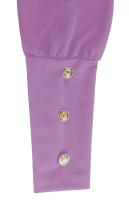 Vestido De Manga Larga Redonda Con Mangas Flotantes Y Botones Para Mujer Estilo Oficina Dama Longitud De Rodilla Poliéster Elástico Suave - details 26