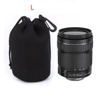 Bolsa De Lente De Cámara Neopreno Impermeable Suave Tamaños S M L XL Estilo Cremallera Universal Material Nylon - details 8