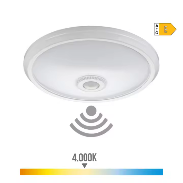 Aplique Led de Superficie con Sensor y Luz de Emergencia 16W - Edm - 1