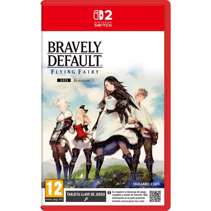 BRAVELY DEFAULT FLYING FAIRY HD REMASTER SWITCH 2 TARJETA LLAVE DE JUEGO PARA NINTENDO SWITCH 2 VERSIÓN ESPAÑOLA GARANTÍA EUROPEA EU WARRANTY - 1