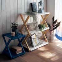 Estantería plegable multiuso de bambú con estantes en blanco, estantería de hogar, aprovecho de espacio, organización de hogar. - details 1