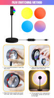 Lámpara De Noche LED RGB Lámpara De Anillo USB Luz Arcoíris Para Decoración De Escritorio Iluminación De Ambiente Para Hogar - details 15